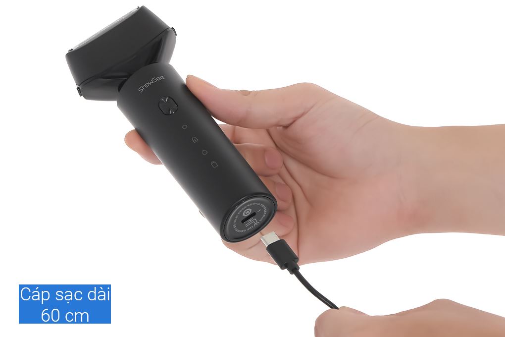 Máy cạo râu khô và ướt Showsee F601-BK Màu Đen