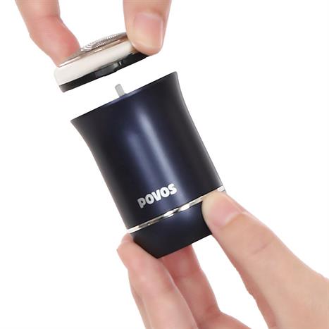 Máy cạo râu khô và ướt POVOS PQ1000 Đen Màu Đen