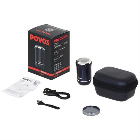 Máy cạo râu khô và ướt POVOS PQ1000 Đen Màu Đen