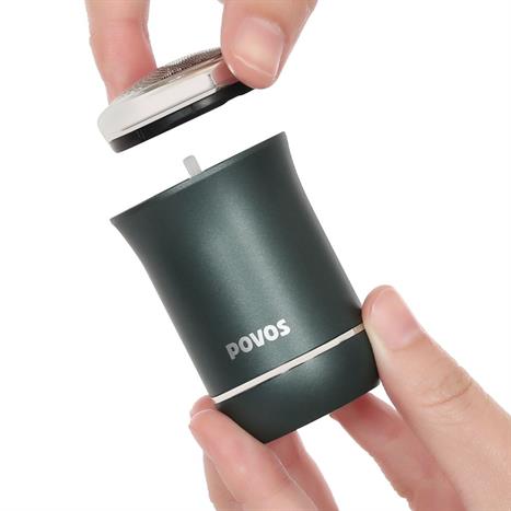 Máy cạo râu khô và ướt POVOS PQ1000 Xanh Màu Xanh rêu