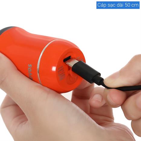 Máy cạo râu khô và ướt POVOS PQ1000 Cam