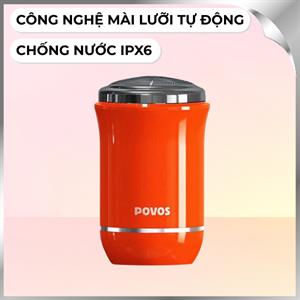 Máy cạo râu khô và ướt POVOS PQ1000 Cam