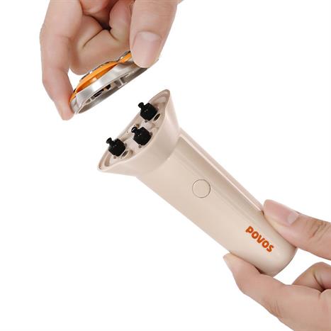 Máy cạo râu khô và ướt POVOS PQ9102 Trắng Màu Trắng