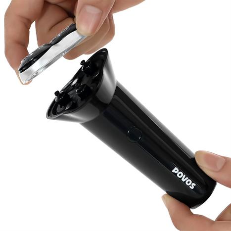 Máy cạo râu khô và ướt POVOS PQ9102 Đen Màu Đen