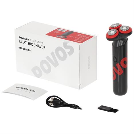 Máy cạo râu khô và ướt POVOS PQ9101 Đỏ Màu đỏ