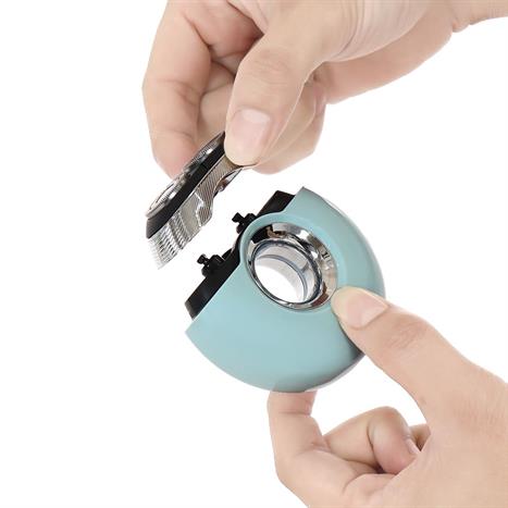 Máy cạo râu khô và ướt POVOS T000 Xanh Màu Xanh mint