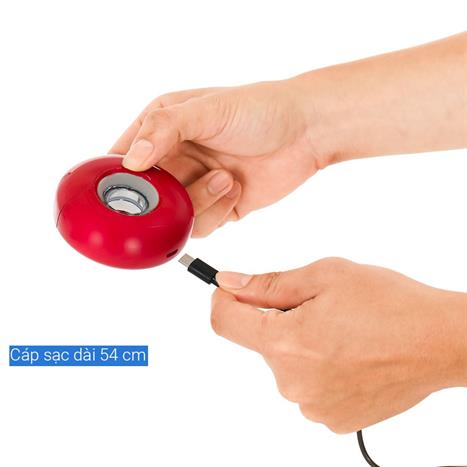 Máy cạo râu khô và ướt POVOS T000 Đỏ Màu đỏ