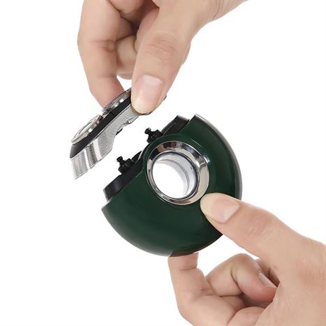 Máy cạo râu khô và ướt POVOS T000 Xanh Lá Màu Xanh lá đậm