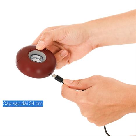 Máy cạo râu khô và ướt POVOS T000 Đỏ Đô Màu Đỏ đô