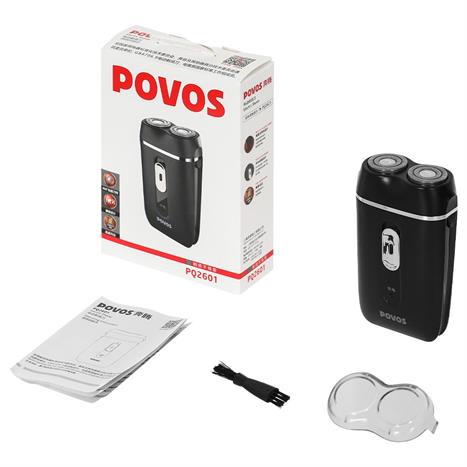 Máy cạo râu khô và ướt POVOS PQ2601 Màu Đen