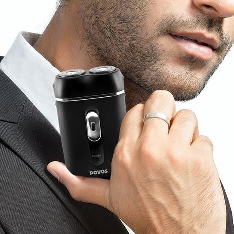 Máy cạo râu khô và ướt POVOS PQ2601 Màu Đen