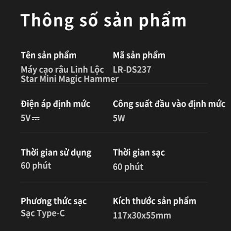 Máy cạo râu khô và ướt Lenrood LR-DS237 Xanh Màu Xanh
