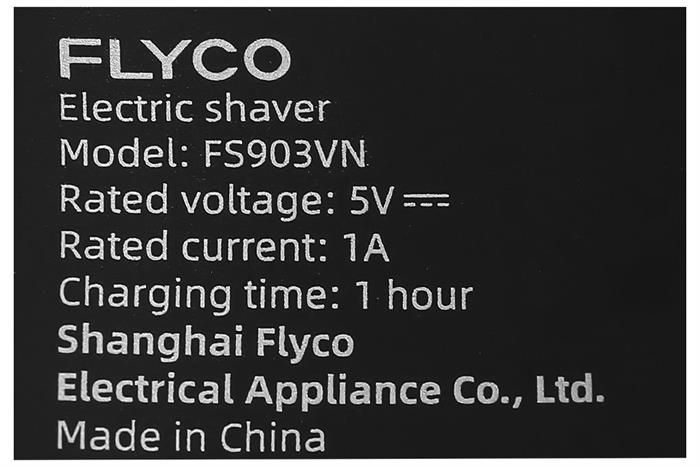 Máy cạo râu khô và ướt Flyco FS903VN Màu Đen