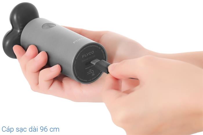 Máy cạo râu khô và ướt Flyco FS965VN Màu Xám