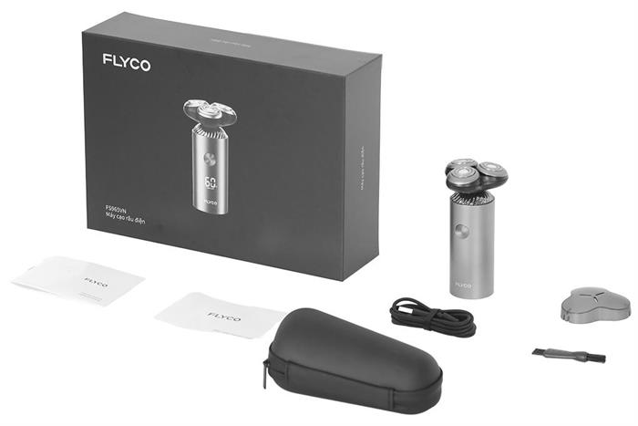 Máy cạo râu khô và ướt Flyco FS965VN Màu Xám