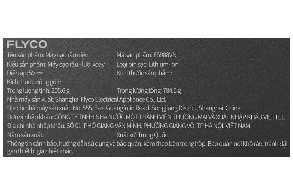 Máy cạo râu khô và ướt Flyco FS988VN - 18