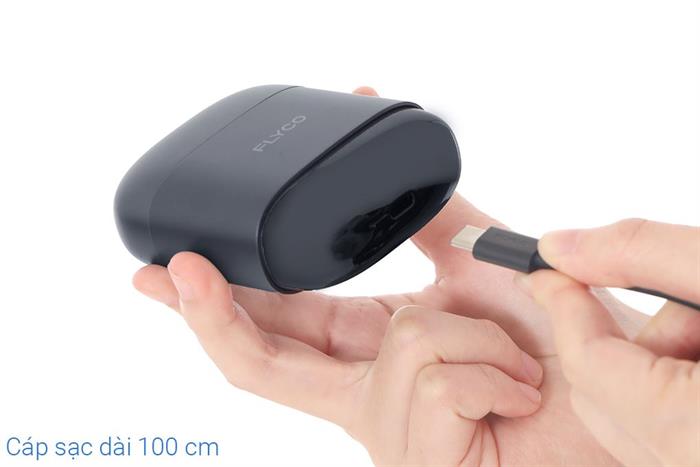 Máy cạo râu khô và ướt Flyco F8VN Xám Màu Xám