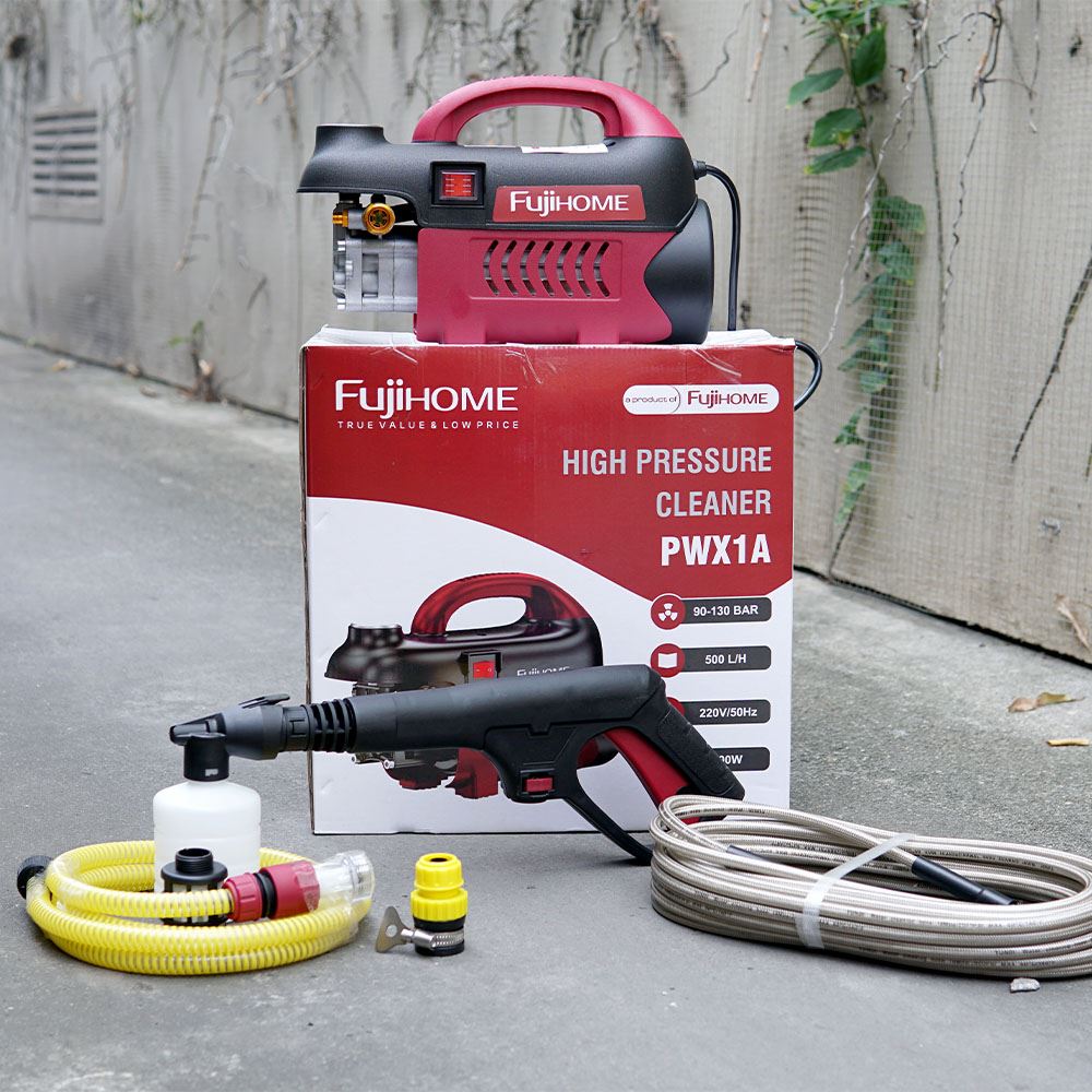 Máy rửa xe FUJIHOME 1000W PWX1A Màu Đỏ