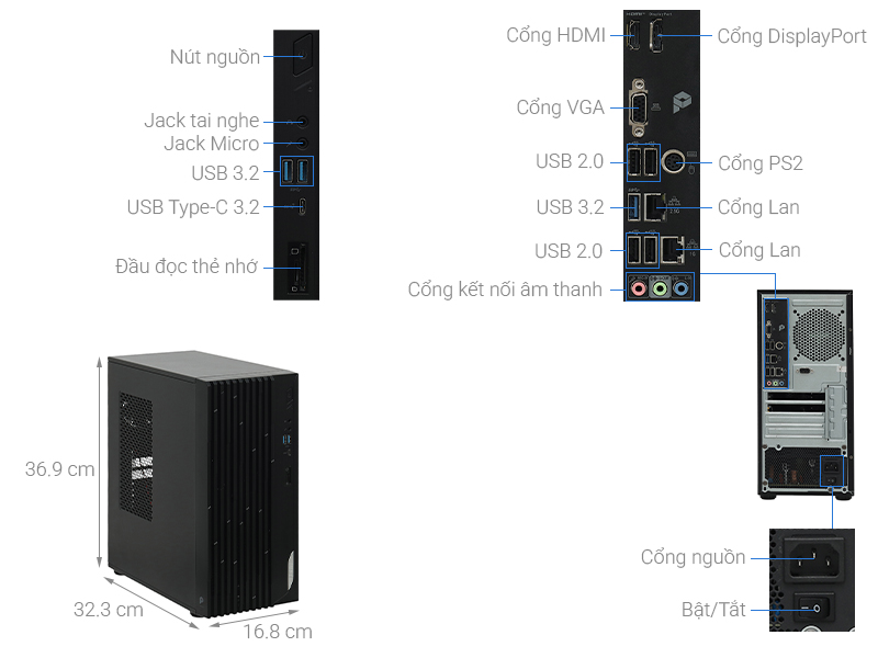 MSI Pro DP180 14A-1482XVN i5 14400/8GB/512GB/Bàn phím/Chuột/Win11 (9S6-B0A741-1482_W11)