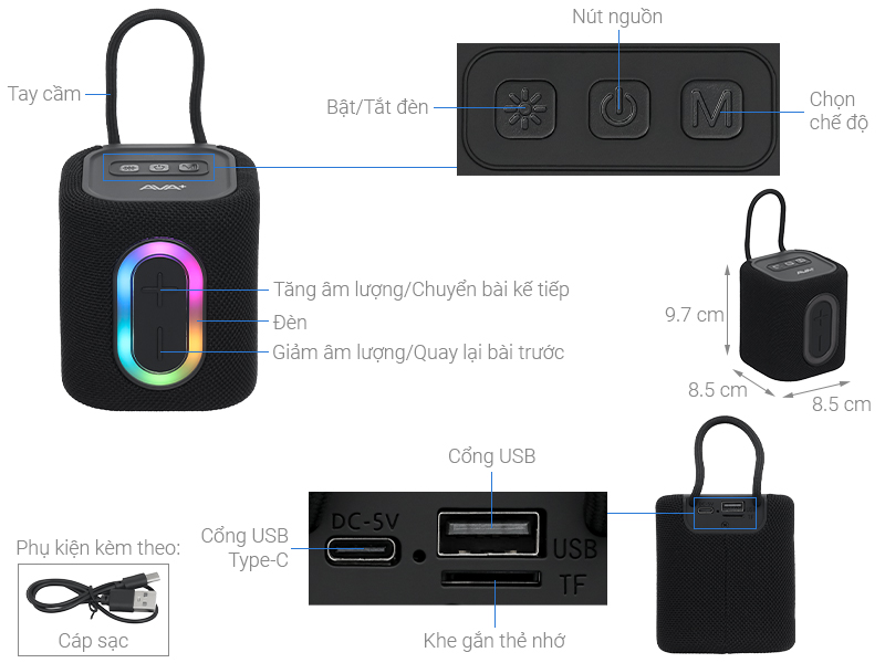 Loa Bluetooth AVA+ Freego Z21