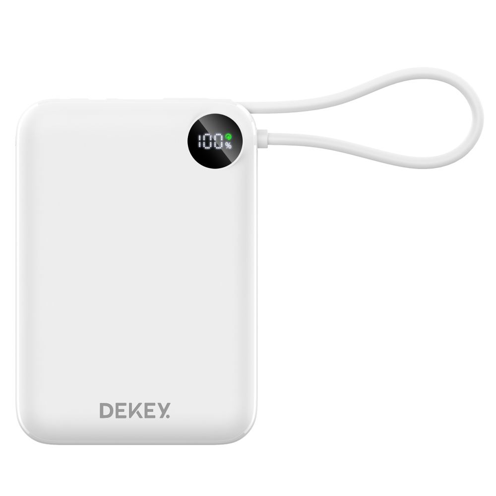Pin sạc dự phòng Polymer 20000mAh Type-C QC 3.0 22.5W Dekey Power Pioneer P2788 kèm cáp Type-C - Trắng - 2