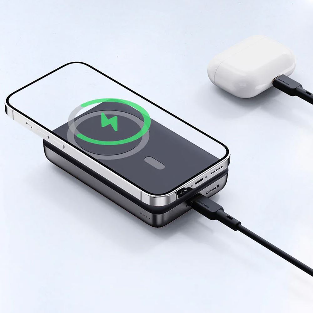 Pin sạc dự phòng Không dây Polymer 10000mAh Type C 30W Aukey PB-MS02 - Đen - Khả năng sạc nhanh Pin sạc dự phòng Không dây Polymer 10000mAh Type C 30W Aukey PB-MS02 - Đen - Khả năng sạc nhanh