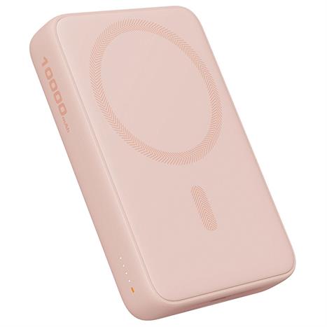 Pin sạc dự phòng Không dây Polymer 10000mAh Type C 20W Aukey PB-MS04 - Hồng Màu Hồng
