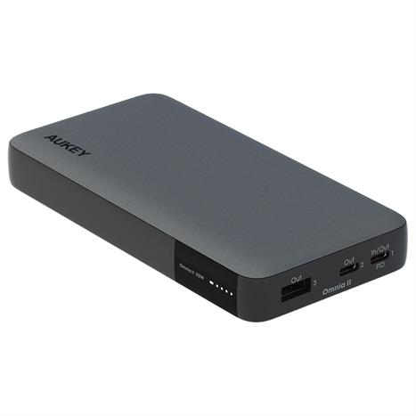 Pin sạc dự phòng Polymer 20000mAh Type C PD QC 3.0 30W Aukey PB-Y42 Sprint X Màu Xám