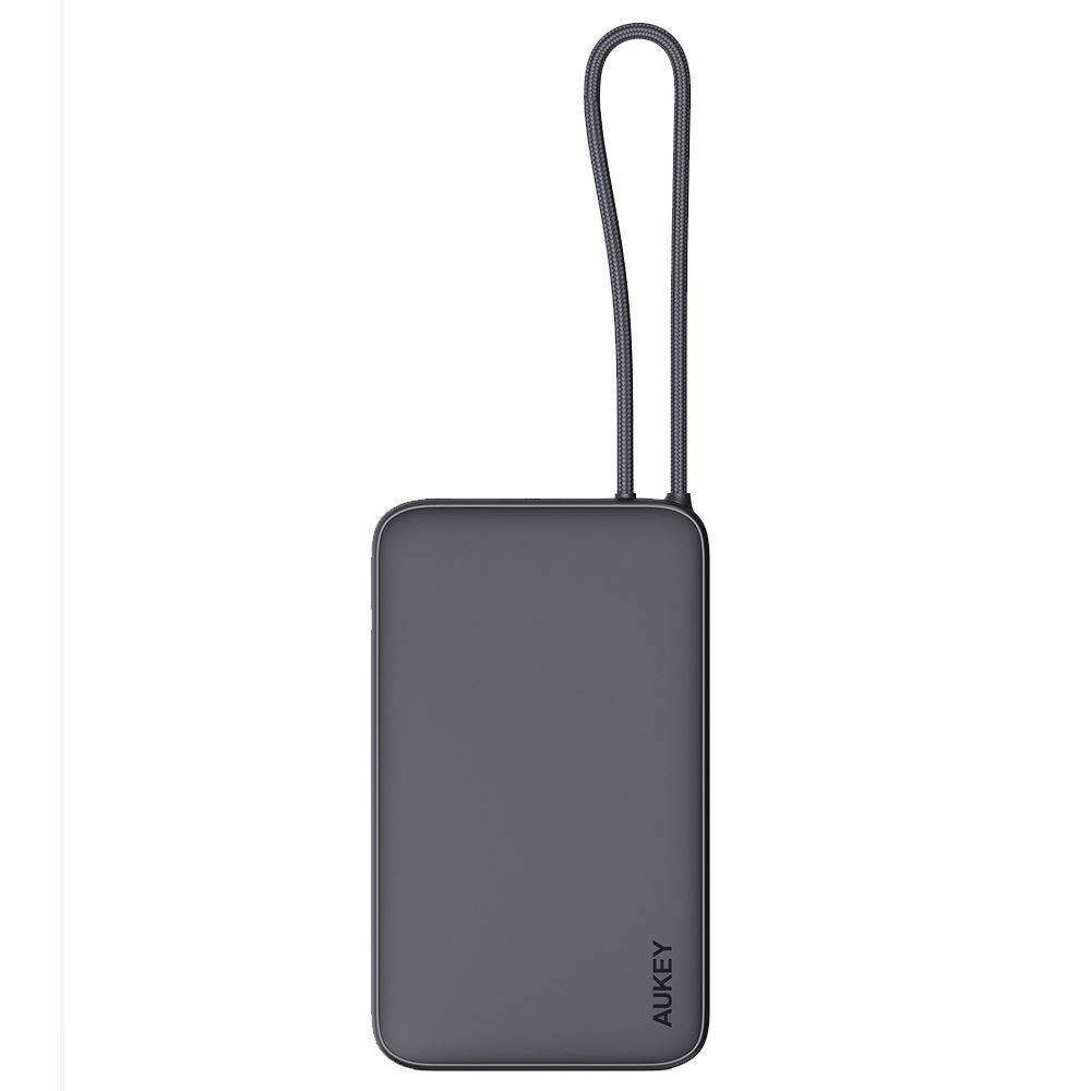 Pin sạc dự phòng Polymer 10000mAh Type C PD 15W Aukey PB-Y53 - Xám Đen