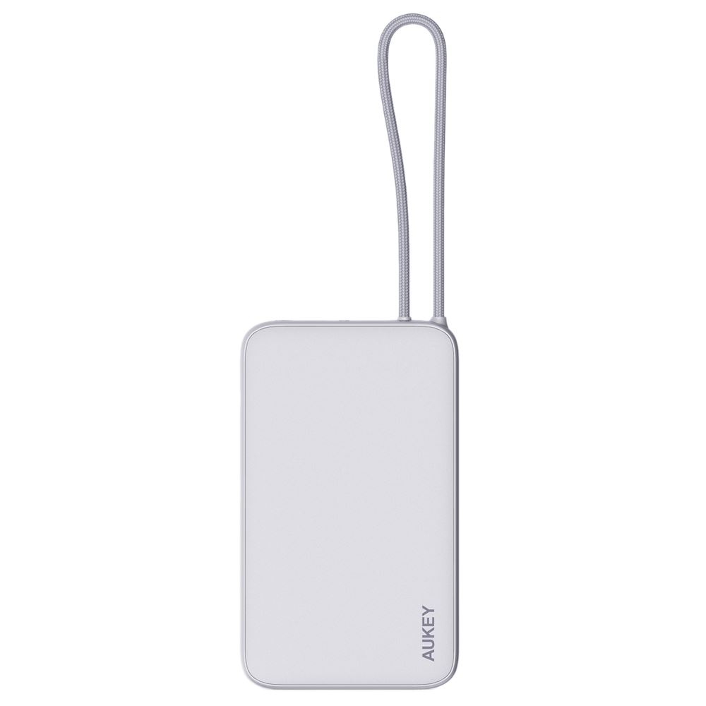 Pin sạc dự phòng Polymer 10000mAh Type C PD 15W Aukey PB-Y53 - Xám Bạc
