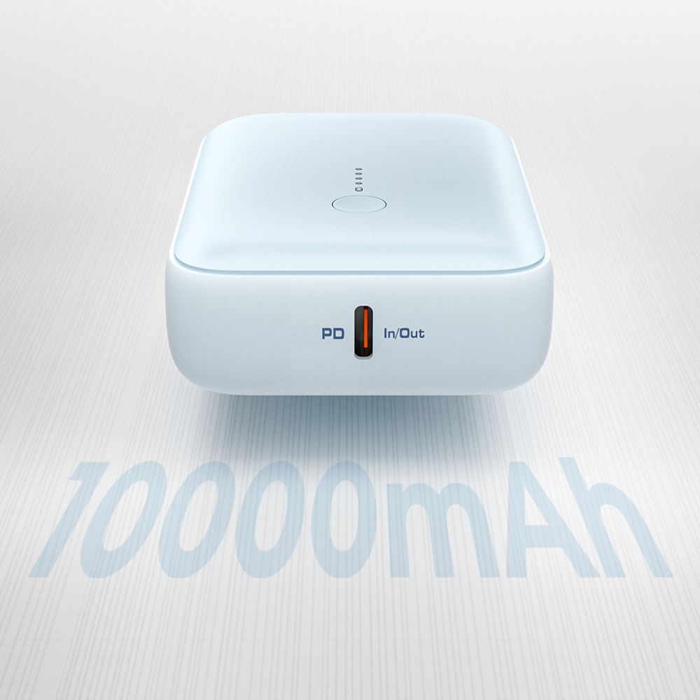 Pin sạc dự phòng Polymer 10000mAh Type C PD QC 3.0 20W Aukey PB-Y55 - Xanh Dương - Dung lượng
