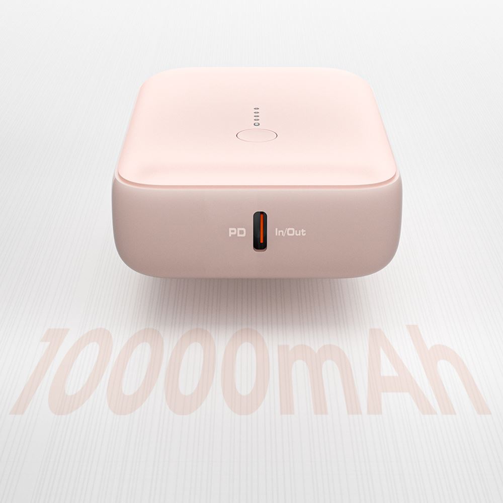 Pin sạc dự phòng Polymer 10000mAh Type C PD QC 3.0 20W Aukey PB-Y55 - Hồng - Dung lượng