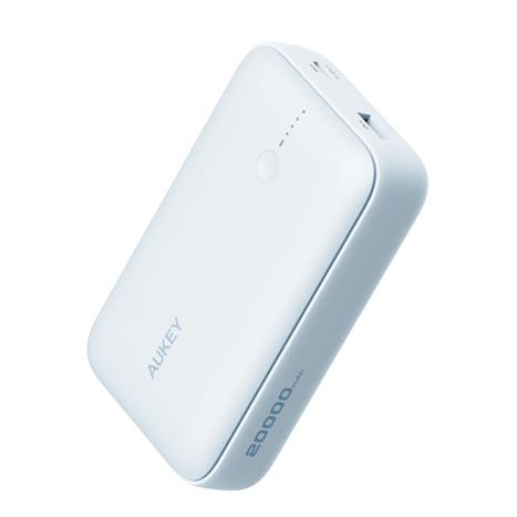 Pin sạc dự phòng Polymer 20000mAh Type C PD QC 3.0 20W Aukey PB-Y57 Spark Mini - Xanh Màu Xanh Dương
