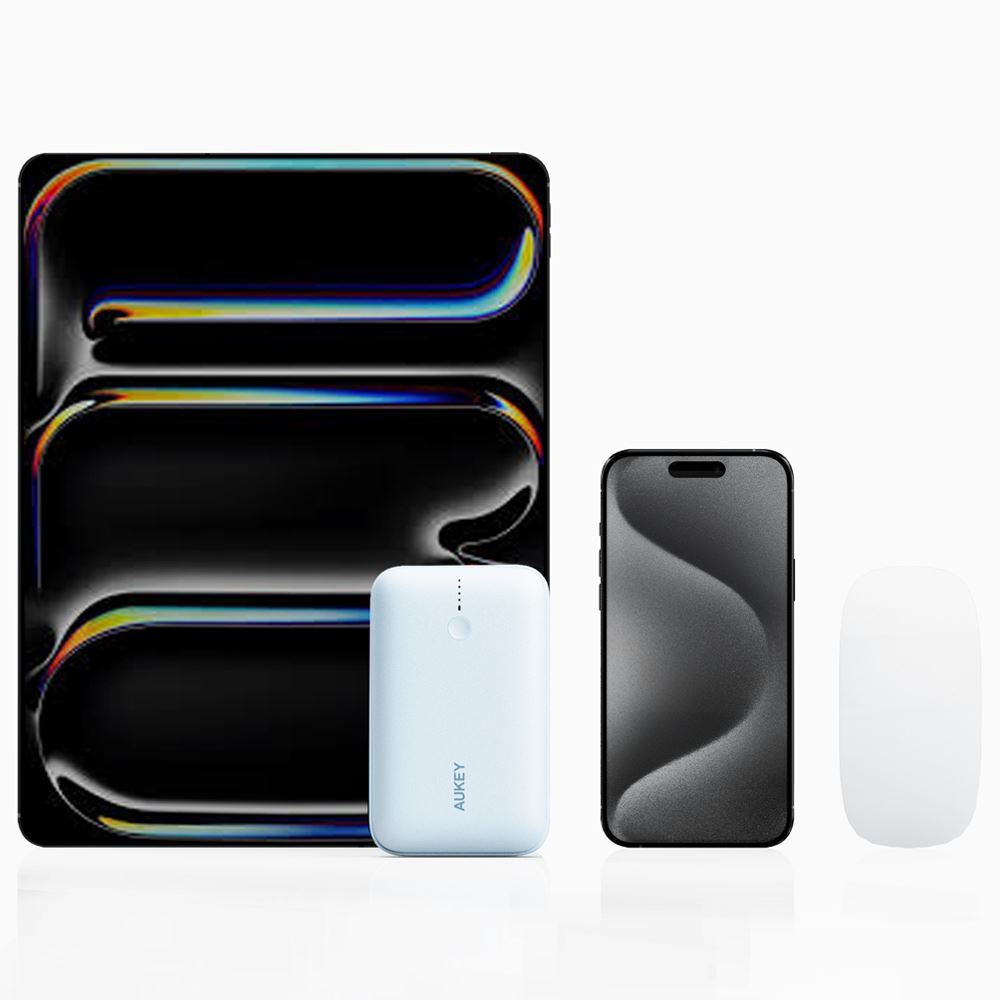 Pin sạc dự phòng Polymer 20000mAh Type C PD QC 3.0 20W Aukey PB-Y57 Spark Mini - Xanh - Tương thích