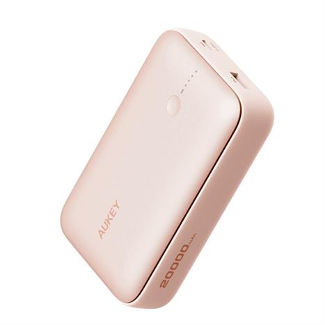Pin sạc dự phòng Polymer 20000mAh Type C PD QC 3.0 20W Aukey PB-Y57 Spark Mini - Hồng Màu Hồng