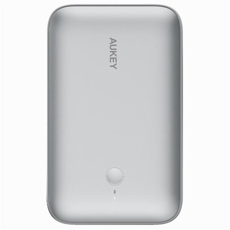 Pin sạc dự phòng Polymer 20000mAh Type C PD QC 3.0 20W Aukey PB-Y57 Spark Mini - Xám Bạc