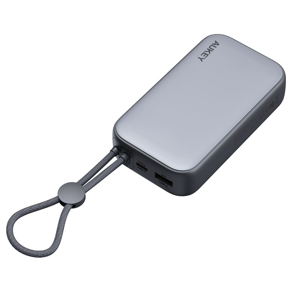 Pin sạc dự phòng Polymer 10000mAh Type C PD 30W Aukey PB-Y47 - Xám Đậm - 2