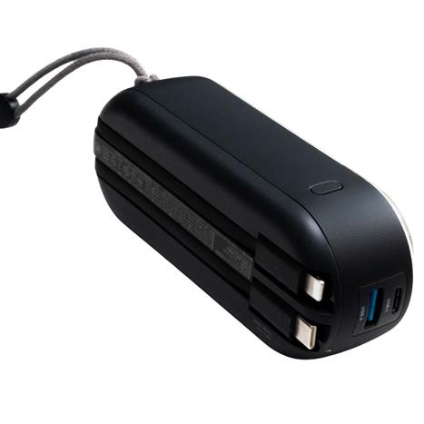 Pin sạc dự phòng Polymer 15000mAh Type C PD QC 45W IDMIX P15CIPRO kèm cáp Lightning và Type-C - Đen Hồng Màu Đen hồng