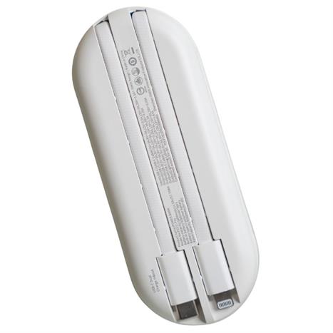 Pin sạc dự phòng Polymer 15000mAh Type C PD QC 45W IDMIX P15CIPRO kèm cáp Lightning và Type-C - Trắng Màu Trắng