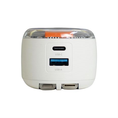 Pin sạc dự phòng Polymer 15000mAh Type C PD QC 45W IDMIX P15CIPRO kèm cáp Lightning và Type-C - Trắng Màu Trắng