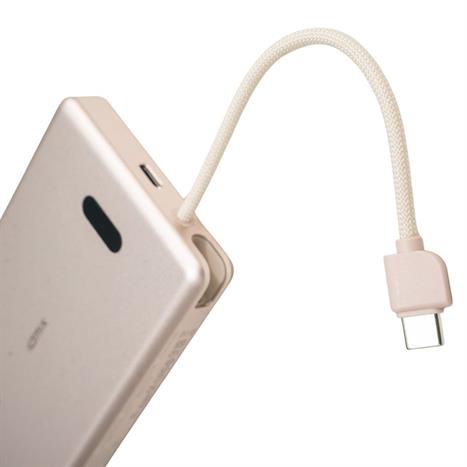 Pin sạc dự phòng Polymer 10000mAh Type C PD 36W IDMIX Q10L kèm cáp Type-C - Vàng Màu Đen - Vàng đồng