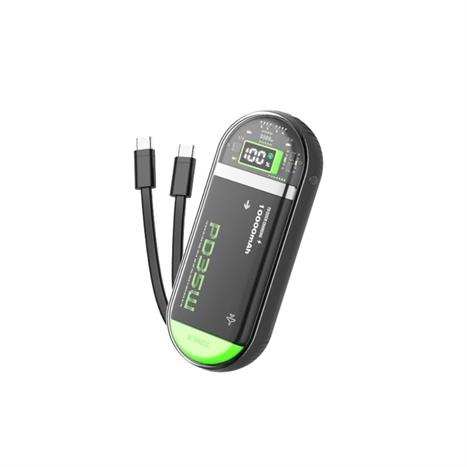 Pin sạc dự phòng Polymer 10000mAh Type C PD 35W IDMIX P15SE kèm cáp Type-C - Xám Màu Xám đậm