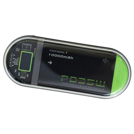 Pin sạc dự phòng Polymer 10000mAh Type C PD 35W IDMIX P15SE kèm cáp Type-C - Xám Màu Xám đậm