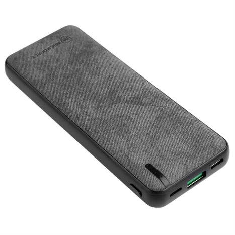 Pin sạc dự phòng Polymer 10.000 mAh PD QC 22.5W MicroPack AntibacTerial Power Store 1020 PB1020 - Xám Màu Xám