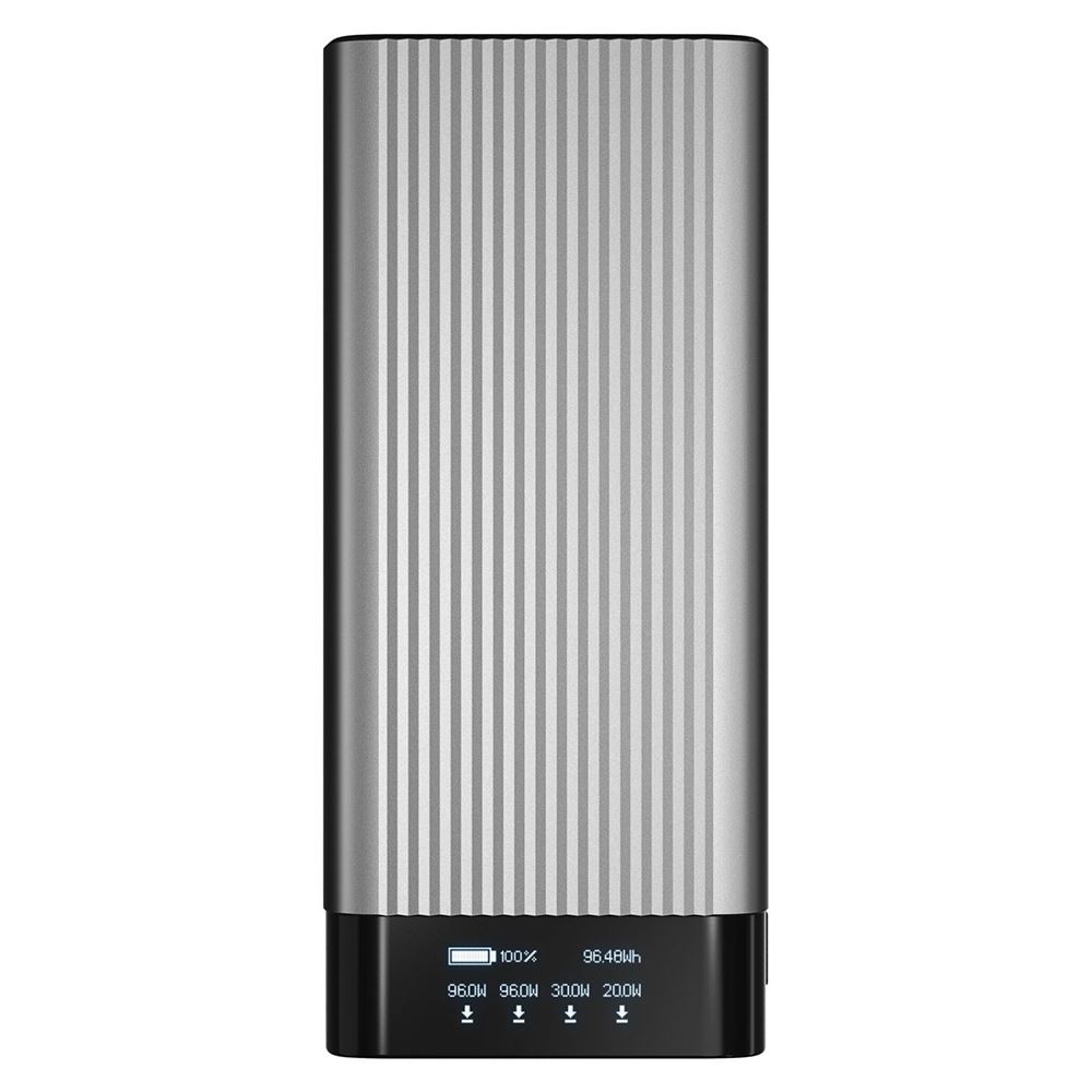 Pin sạc dự phòng 27000 mAh Type C PD 3.0 QC 4.0 245W HyperJuice HJ245B - Xám - Thiết kế