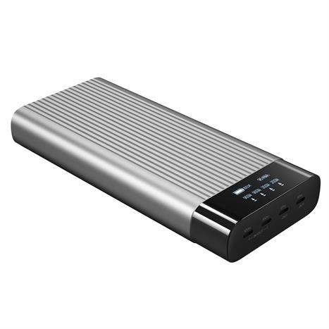 Pin sạc dự phòng 27000 mAh Type C PD 3.0 QC 4.0 245W HyperJuice HJ245B - Xám Màu Xám