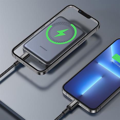 Pin sạc dự phòng Polymer 10000 mAh Type C PD QC 3.0 20W Innostyle IM20PDGY - Xám Màu Xám