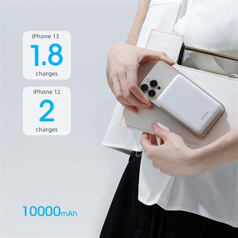 Pin sạc dự phòng Polymer 10000 mAh Type C PD QC 3.0 20W Innostyle IM20PDSLV - Bạc Màu Bạc