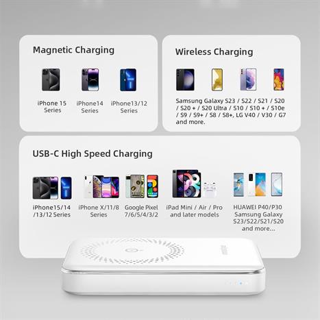 Pin sạc dự phòng Polymer 10000 mAh Type C PD QC 3.0 20W Innostyle IM20PDSLV - Bạc Màu Bạc