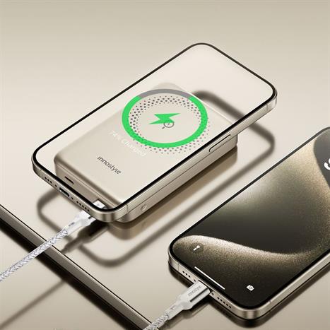 Pin sạc dự phòng Polymer 10000 mAh Type C PD QC 3.0 20W Innostyle IM20PDTG - Vàng Màu Vàng